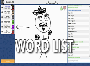 skribbl.io list of words