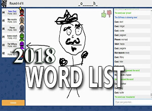 skribbl.io word list 2018